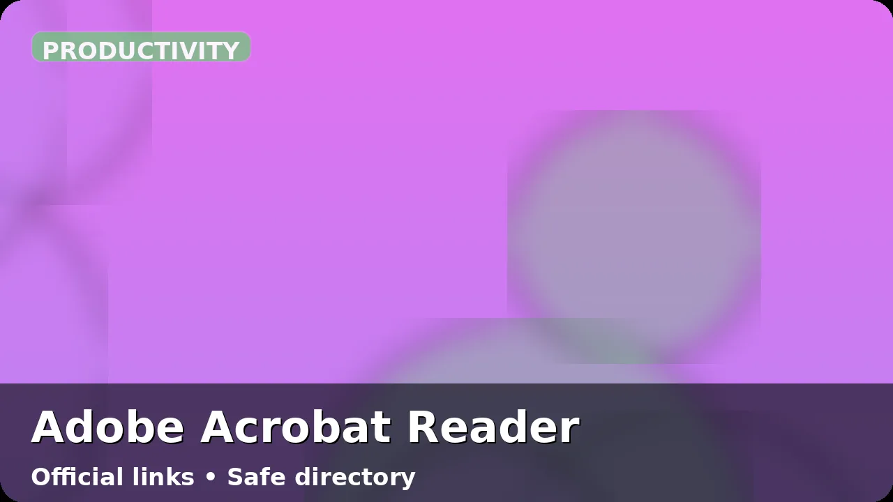 Adobe Acrobat Reader thumbnail